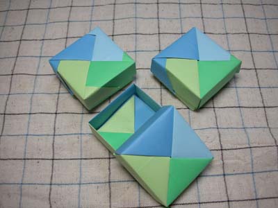折り紙 箱 正方形 ユニット Hoken Nays